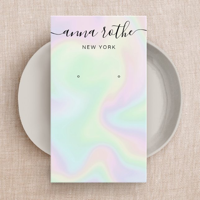 Namnteckning Visning-kort för skript-holografisk a Visitkort (Skapare uppladdad)