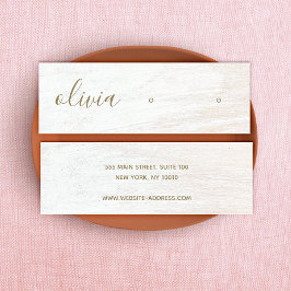 Namnteckning Visningen Mini B för skriptvit träavl Visitkort