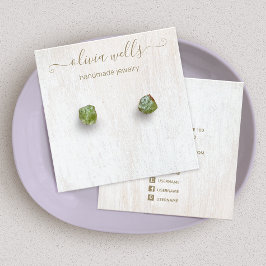 Namnteckning Visningen Ruta för skriptvit träavläs Fyrkantigt Visitkort