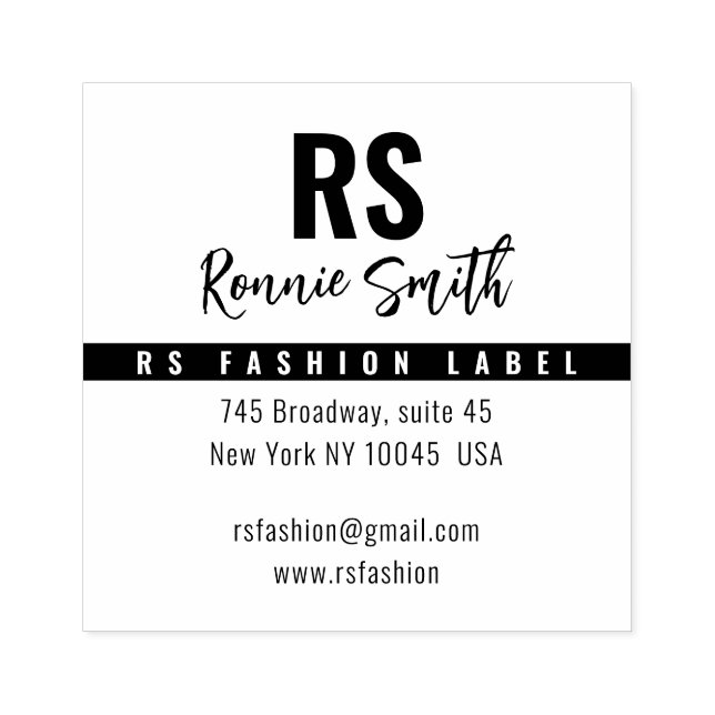 Namnteckning Wood Art Frimärke Stämpel (Tryck)