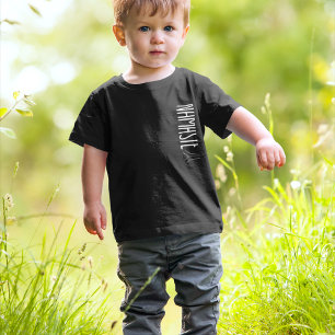 Namstra modern text svart och vitt t shirt