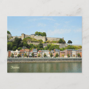 Namur, Belgien från floden Meuse Vykort