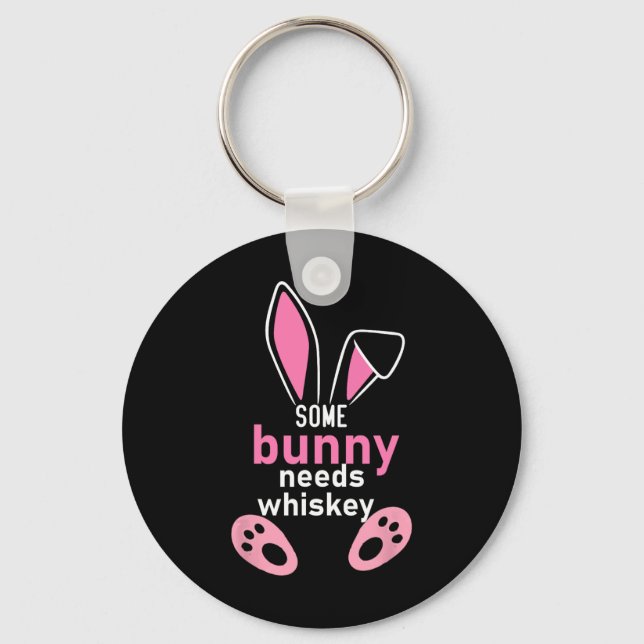 Nån Bunny Needs Whiskey Nyckelring (Framsida)