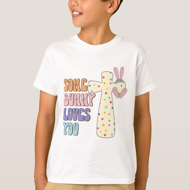 Nån Kanin Älskar Dig - Påsk T Shirt (Framsida)