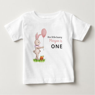 Nån Kanin är en söt kaninballong 1-års födelsedag T Shirt
