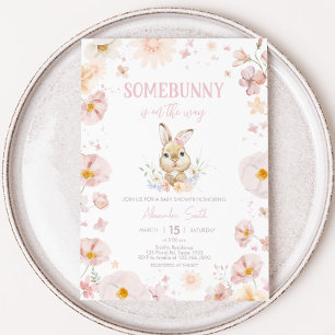 Nån kanny Rabbit Baby Shower Inbjudningar