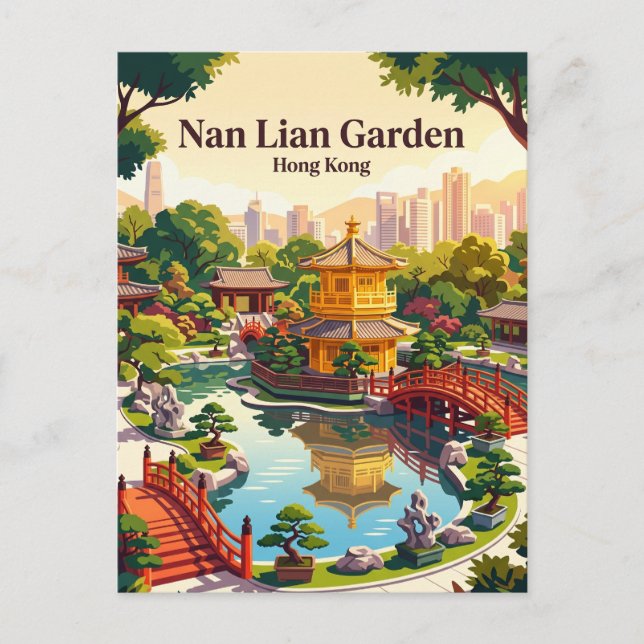 Nan Lian Garden Hong Kong Vykort (Framsida)