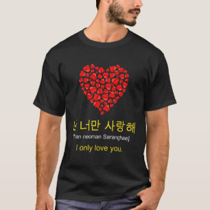 Nan Neo Saranghae I Kärlek You Kdrama He Series T Shirt