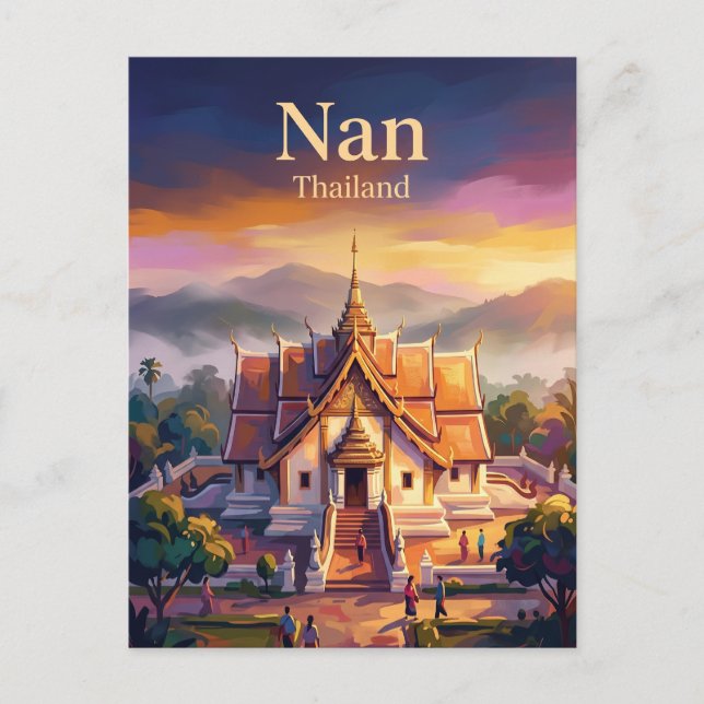 Nan Thailand Vykort (Framsida)
