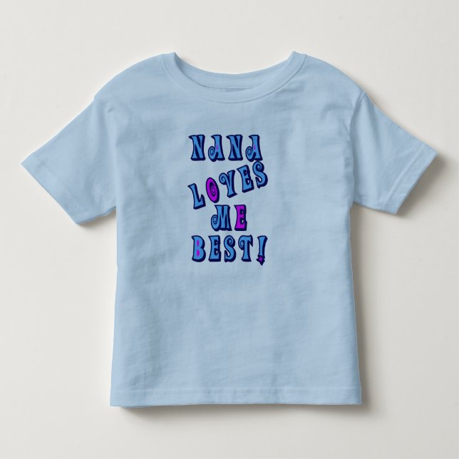 Nana älskar mig som är bäst tee shirt (Framsida)