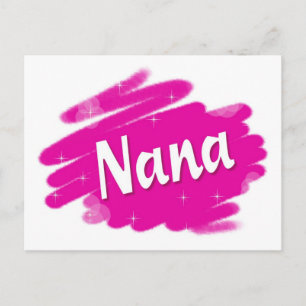Nana älskar rosa vykort
