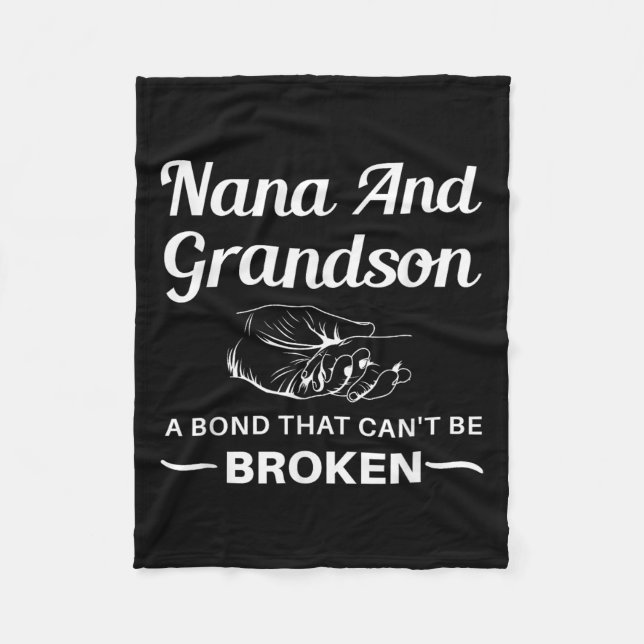 Nana And Grandson A Bond That Can't Be Broken  Fleecefilt (Framsidan)