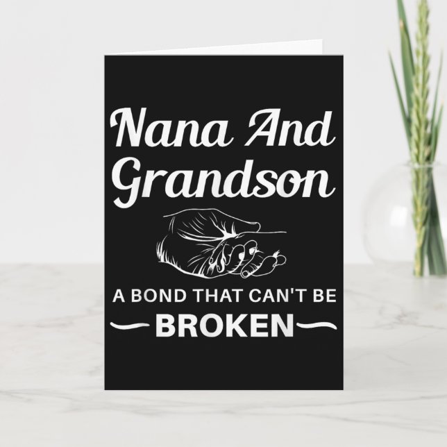 Nana And Grandson A Bond That Can't Be Broken  Kort (Framsida)