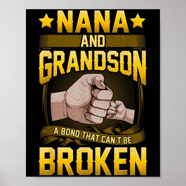 Nana And Grandson A Bond That Can't Be Broken Shir Poster (Framsidan)