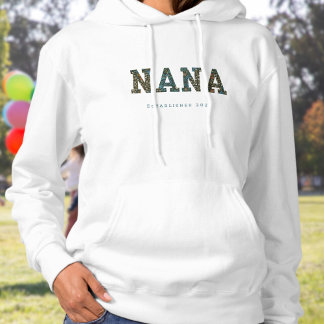 Nana anpassad år - lätt trendig hoodie t shirt