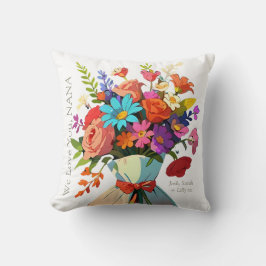 NANA Anpassningsbar Vibrant Blommigt Photo Mors da Kudde