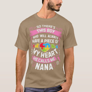 Nana Autism för manar Women Boys Girls Kids Lärare T Shirt