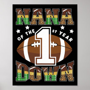 Nana av 1st Year Down Football första födelsedag Poster