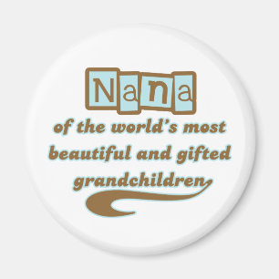 Nana av begåvade barnbarn magnet