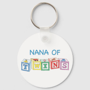 Nana av twillingarkvarter nyckelring