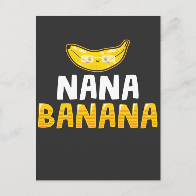 Nana Banana Mormor Rolig Mormor Vykort (Framsida)