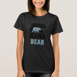 Nana Bear Autismmedvetenhet T Shirt
