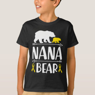 Nana Bear Children Cancer Awareness Grandma of a T Shirt