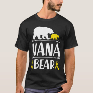 Nana Bear Children Cancer Awareness Grandma of a T Shirt