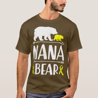 Nana Bear Children Cancer Awareness Grandma of a T Shirt