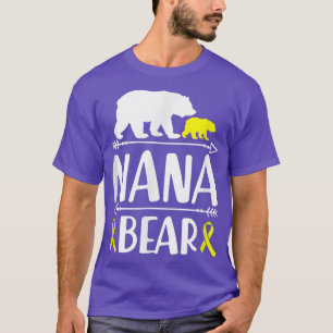 Nana Bear Children Cancer Awareness Grandma of a T Shirt