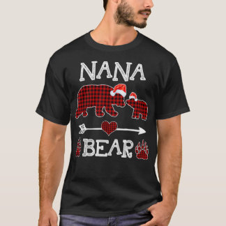 Nana Bear jul jul Pajama Red Play Buffalo Famil T Shirt