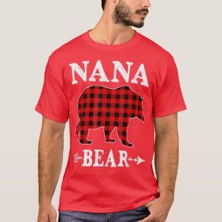Nana Bear jul jul Pajama Red Play Buffalo Famil T Shirt