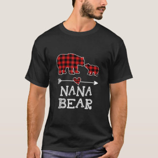 Nana Bear jul jul Pajama Red Play Buffalo Famil T Shirt