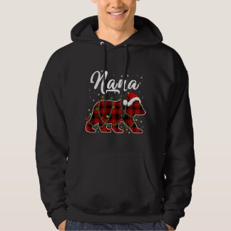 Nana Bear Julafton Red Play Matching Familjejulen Hoodie