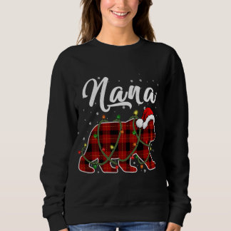 Nana Bear Julafton Red Play Matching Familjejulen T Shirt