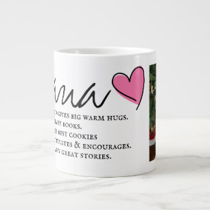 Nana-beskrivning mugg med bild jumbo mugg