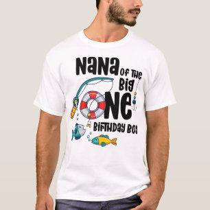 Nana Big One 1-Year Old Boy Fishing Birthday T-Shi T Shirt