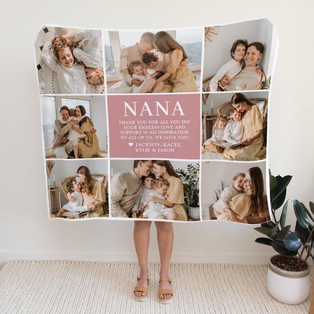 Nana Brev Anpassningsbar Personlig Fleece Blanket (Skapare uppladdad)