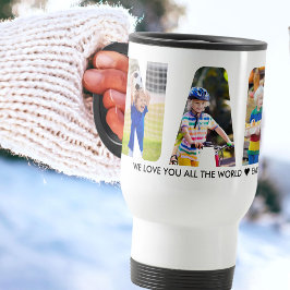 NANA Brev Cutout 4 Photo Collage Barnbarn Namn Resemugg