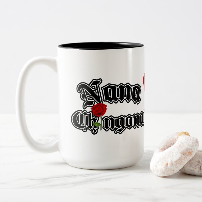Nana Chingona kaffe te mugg (Med munk)