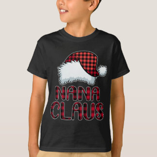 Nana Claus Funny jul-matchning för Pajama-familjen T Shirt