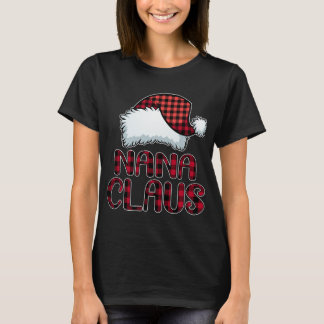 Nana Claus Funny jul-matchning för Pajama-familjen T Shirt