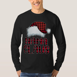 Nana Claus Funny jul-matchning för Pajama-familjen T Shirt