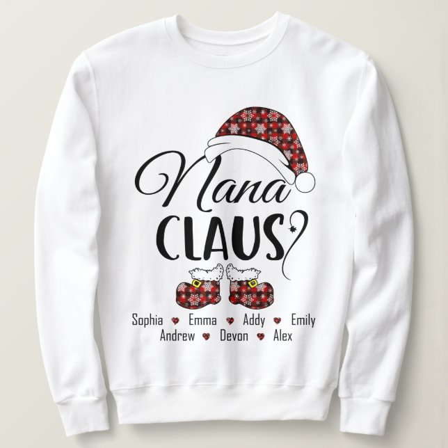 Nana Claus Gift till jul T Shirt (Design framsida)