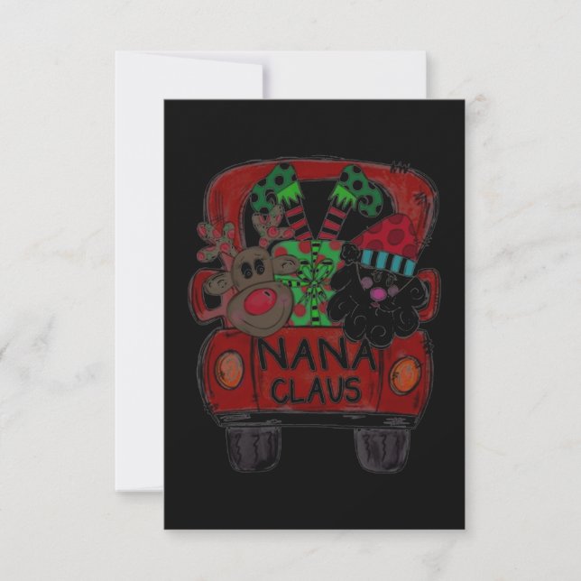 Nana Claus jul Kort (Framsida)