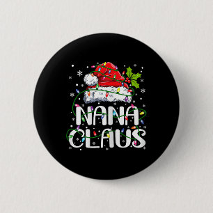 Nana Claus jul - matchning av Ljus Pajama-familjen Knapp