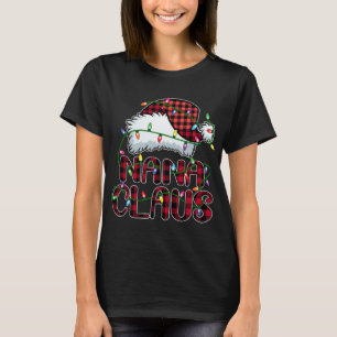 Nana Claus jul - matchning av Ljus Pajama-familjen T Shirt