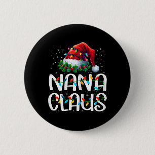 Nana Claus julbelysning Pyjamas Familj Matchande Knapp