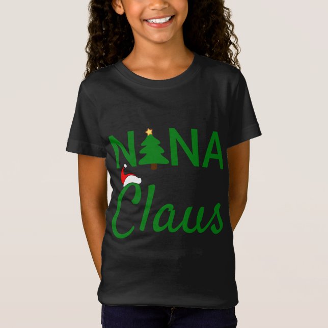 Nana Claus - pappa Claus Baby Claus Mamma Claus Pa T Shirt (Framsida)