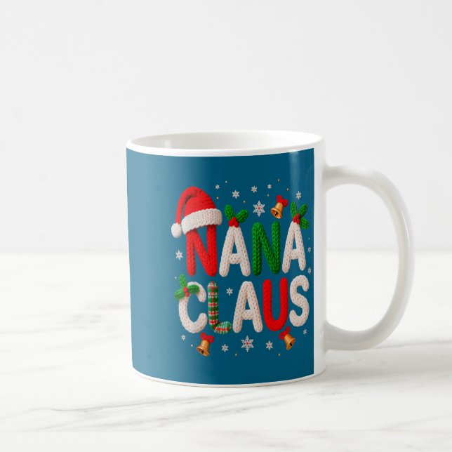 Nana Claus Santa Claus Crochet &amp; Knitting Love Kaffemugg (Höger)